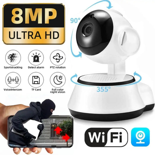 3MP WiFi Camera Home PTZ IP Camera Color Night Audio Wireless Surveillance Camera Auto Home Tracking Security CCTV Camera