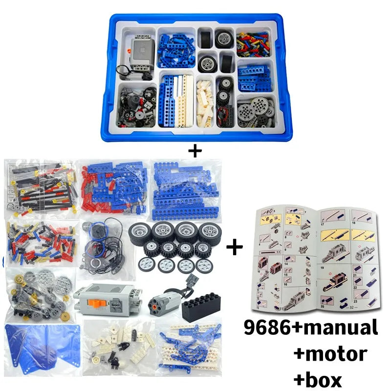 STEM Technical Parts Multi Technology Programming Educational School Students Learn Building Blocks DIY Set For Kids Toy