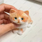 Kitty Taba Squishy Soft Cat Fidget Toy ASMR Cute Animal Squeeze Toy Anti Stress Funny Toys For Children Christmas Party Gift