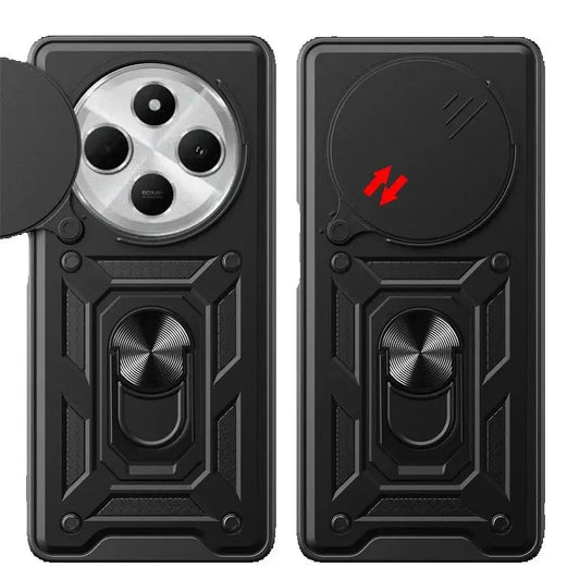 Shockproof Armor Magnetic Holder Ring Case For Redmi 14C 14 C Redmi14C 4G Lens Protect Cover For Xiaomi Poco C75 C 75 PocoC75