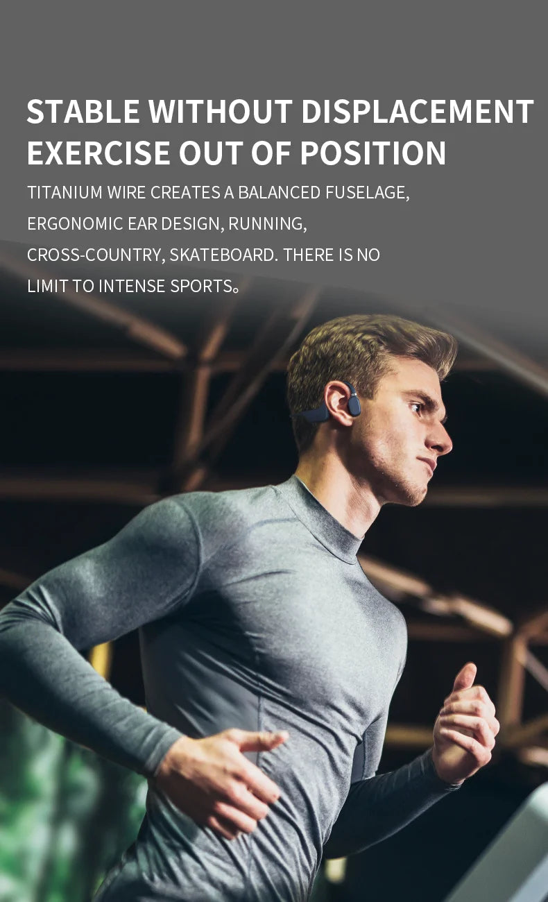 Słuchawki Sanag A5X True Bone Conduction Wireless Sport z otwartą konstrukcją, Bluetooth, dźwiękiem 3D stereo, wybór z wyprzedaży błyskawicznej