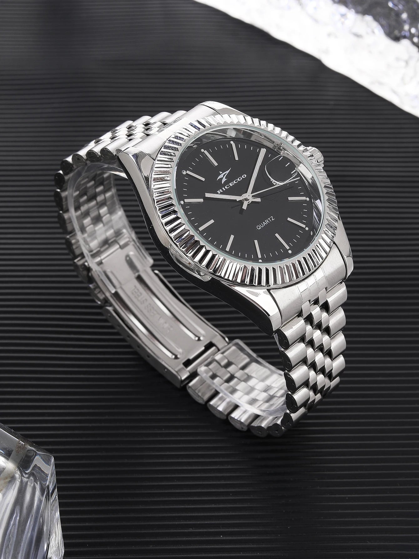 Casual Men's Watches Date High-End Fashion Business Quartz High Quality Watch Male Stainless Steel Exquisite Wristwatches