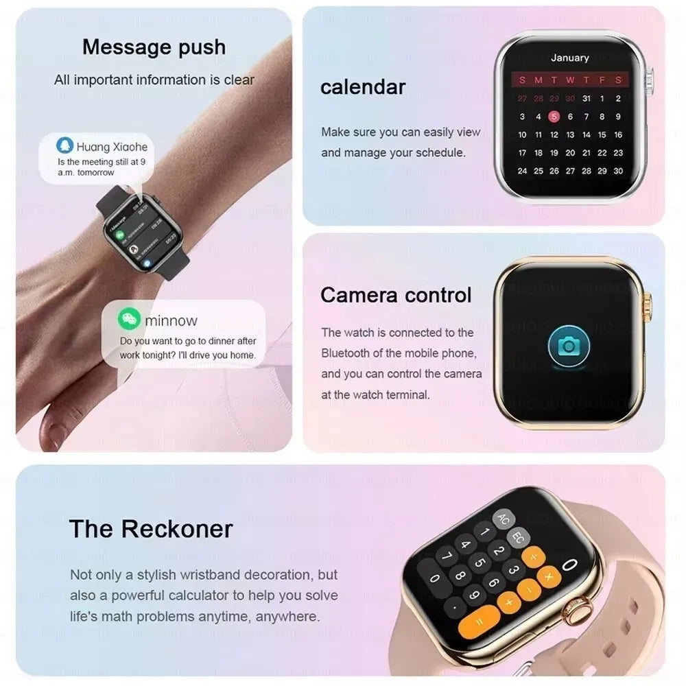 2026 Series 10 Watch 10 GPS Smart Watch Memory Music Video Bluetooth Call Heart Rate Waterproof NFC Smartwatch For Android IOS