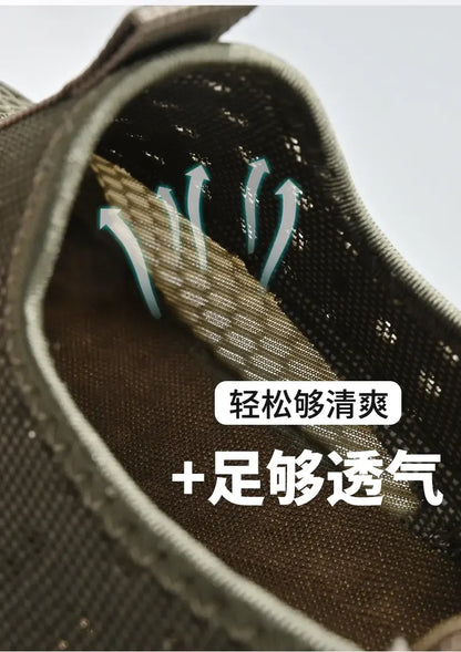 Summer Mesh Shoes Men Sneakers Plus Size Lightweight Breathable Walking Footwear New Slip-On Comfortable Casual Men's Shoes