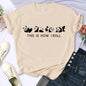 Cartoon Casual Creative T-shirt Vintage Round Neck Clothes Funny Cute Panda Printed T Shirt for Women Summer Sleeve