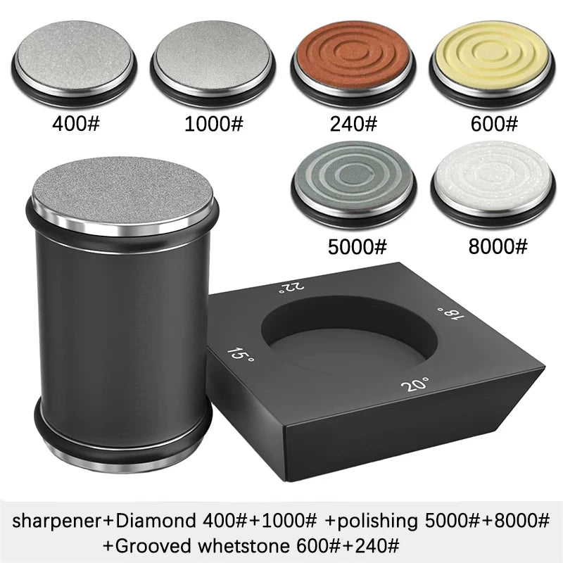 Niiruo 4 Angles Rolling Knife Sharpener Kit For Straight Edge Roller Knife Sharpening With Industry Diamonds Whetstone Knife Set