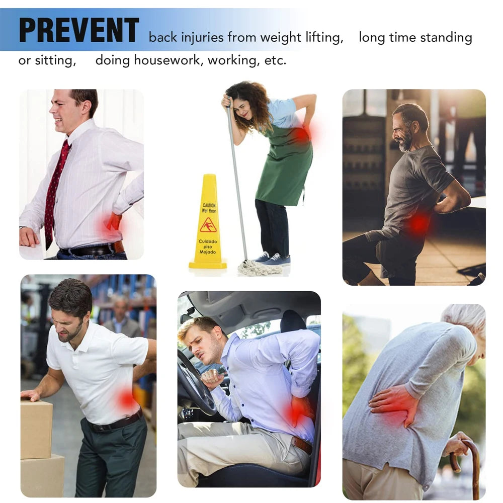 1pc New Thin Back Brace for Lower Back Pain Lumbar Support Belt for Men and Women, Waist Support for Lower Back Pain Relief