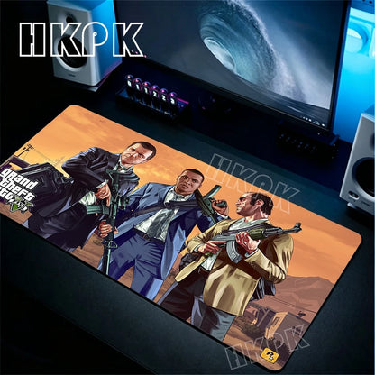 Game Grand Theft Auto GTA Mouse Pad Laptop Gaming Mousepad Size for large Edge Locking Game Keyboard Pads Decorate the bedroom