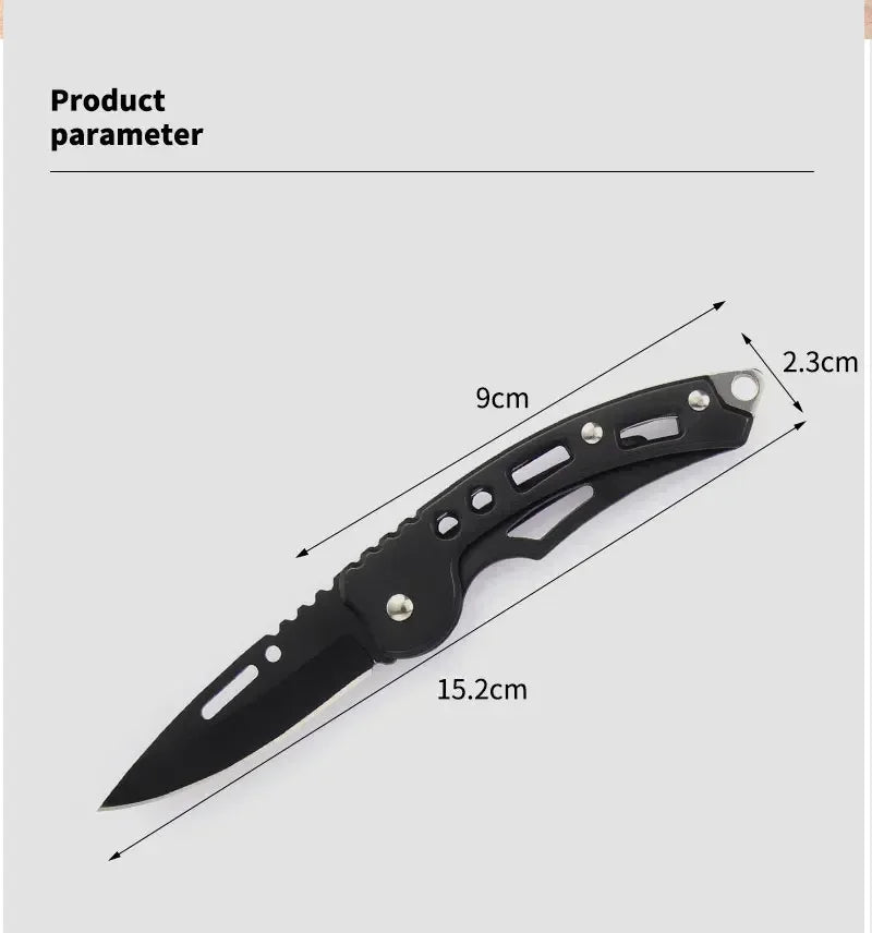 NEW Stainless Steel Folding Knife With Keychain Outdoor Carrying Knife Sharp Pocket Knife Fruit Knife Folding Knife Outdoor Tool