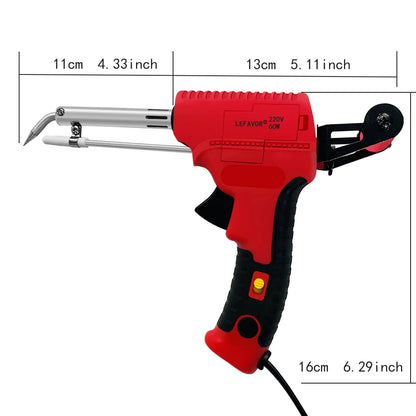 Electric Soldering Iron Gun Hand-held Internal Heating Soldering Iron Automatically Send Tin Gun Soldering Welding Repair Tool