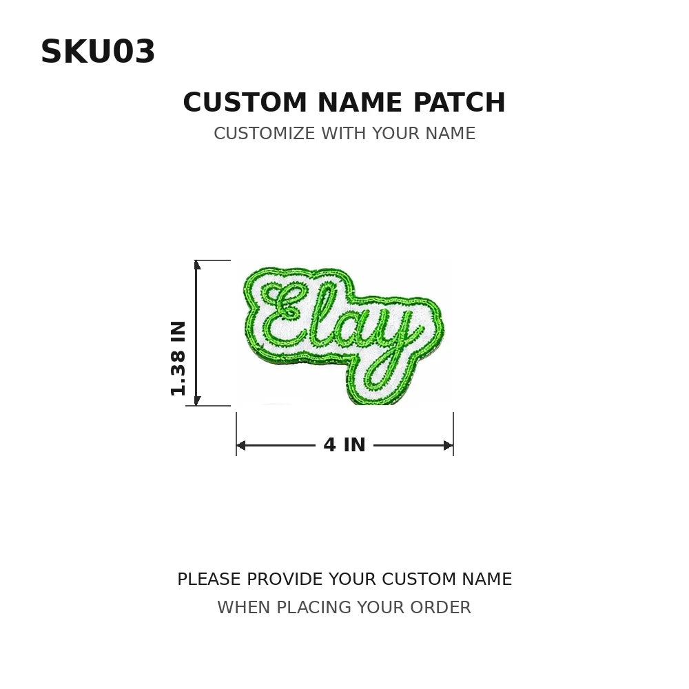 Customized Text Iron‑On Name Embroidered Patch Personalized Letter Applique Badge for Clothes Backpack Hat DIY Accessory