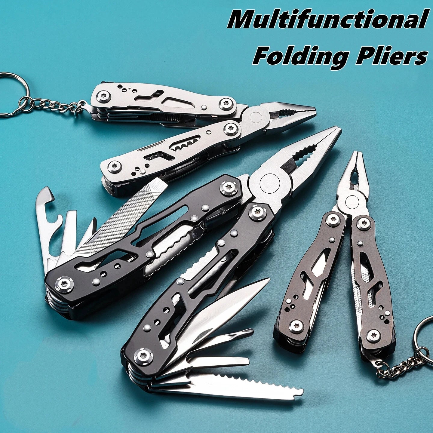 Pocket Mini Pliers Screwdriver Folding Small Multitool Opener Nail File Precision Pliers Hand Tools Outdoor Emergency Tool