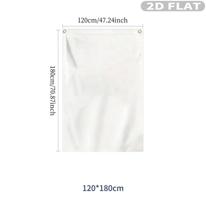 2D FLAT 1pc Custom Vertical Single-Sided Printing Flag, Flag with 2 Grommets, Suitable for Outdoor Garden Yard Outdoor Using