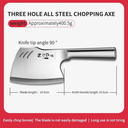 Stainless steel axe knife forging bone chopping knife bone chopping multi-function tool food processing special tool