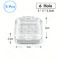 Dental Veneer Membrane Box with Film Transparent Denture Storage Box with 6/16 Hole for Small Crown Dentistry Materials Tools