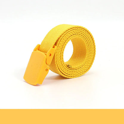 Colorful Canvas Tactical Belt Unisex Fashion Casual Luxury Trend Jeans Accessories Youth Nylon Girdle Cute Kids Hunting Belt