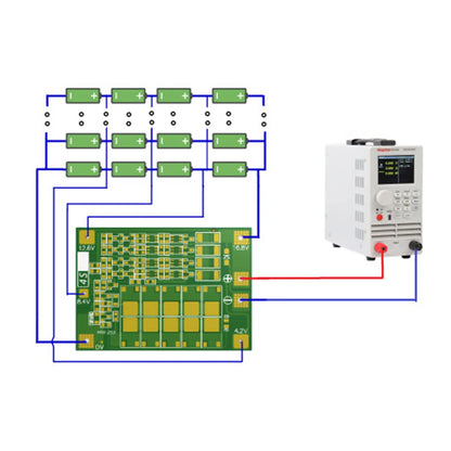 BMS 3S/4S 5A 10A 20A 25A 40A 60A Płytka zabezpieczająca ładowarkę do akumulatorów litowo-jonowych 18650 do wiertarki 12 V z funkcją wzmocnienia/balansu