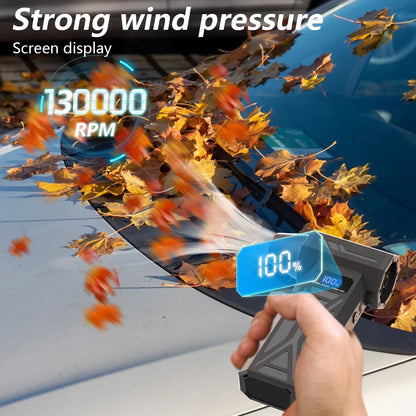 Type-C X6 Violent Fan Powerful Vacuum Dust Cleaner 140000RPM Strong Wind Fast Charging Brushless Turbo Blower Jet for Cleaning