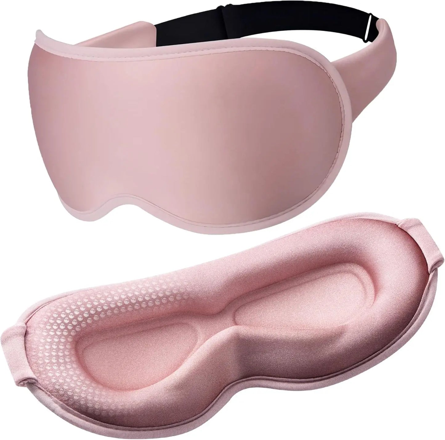 3D Contoured Eye Mask with Zero Pressure, 100% Blackout, Eye Mask for Sleep, Suitable for Offices, Napping, Travel, and Relaxati