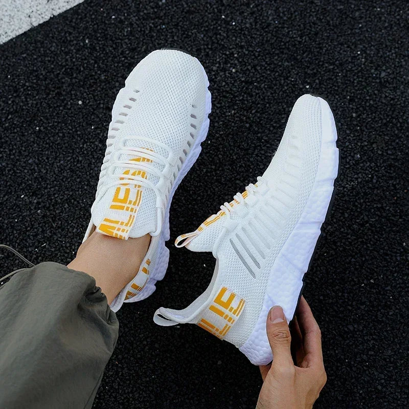 Summer Men Sneakers Lightweight Breathable Mesh Outdoor Casual Shoes Fashionable Tennis Training Shoes Men's Free Shipping