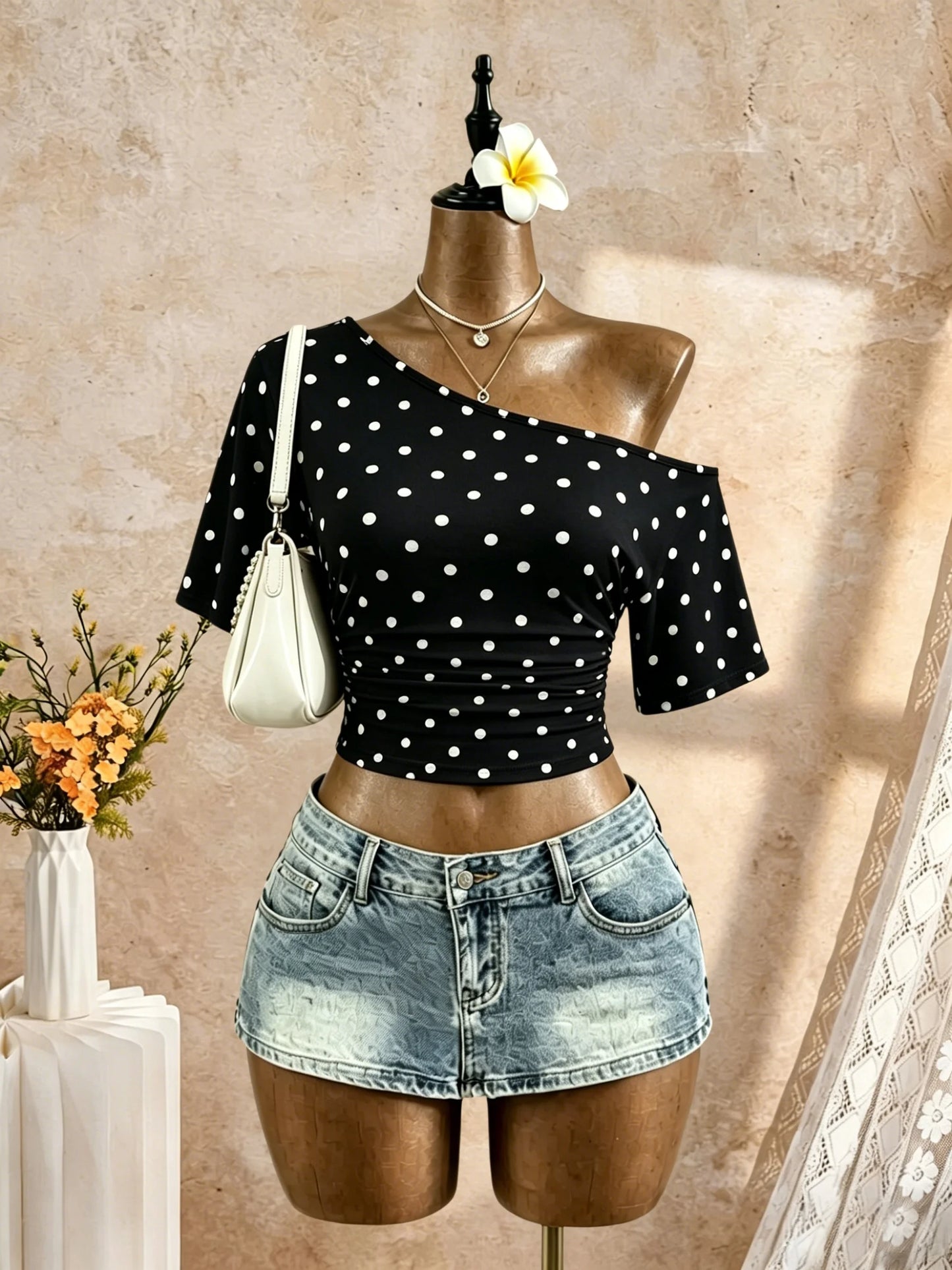 Women One Shoulder Short Sleeve Side Ruched Cropped T Shirt 2026 Summer Y2K Going Out Casual Streetwear Tops