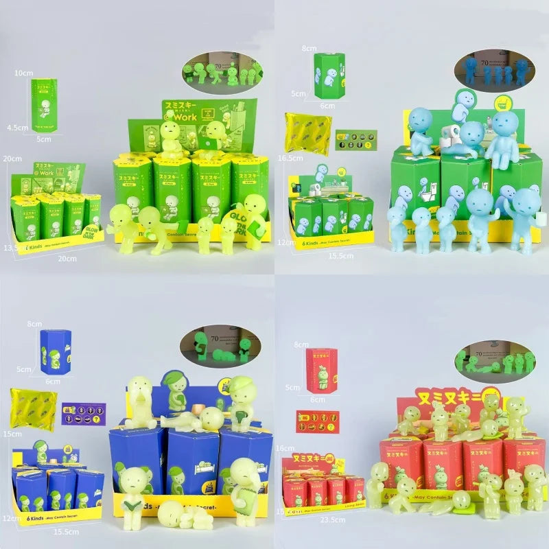 Noctilucent  Blind Box Brick Moving Bedroom Fitness Trend Toy Collectibles Blind Box Figure Doll Model Decoration Gifts