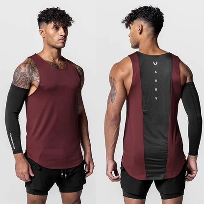 Summer men's vest gym clothing man Quick Drying tank tops Indoor fitness basketball vest Breathable men's clothing vest for man