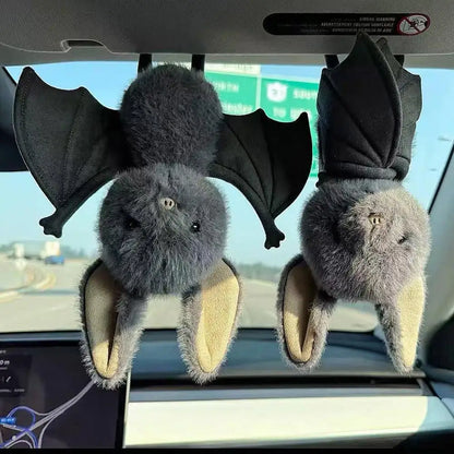 Cute Grey Bat Plush Toy Soft Stuffed Animal Doll Kawaii Bat Pillow Halloween Gift Decoration For Kids Girls Boys