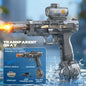Electric Water Gun for Kids Adults, Automatic Squirt Gun Pistol with Light, Leak-Proof Rechargeable Water gun for Pool Beach Toy
