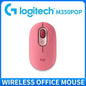 Logitech M350 POP Wireless Mouse Dual Mode Bluetooth 2.4Ghz Silent Click 18-Month Battery For PC Laptop Travel Office
