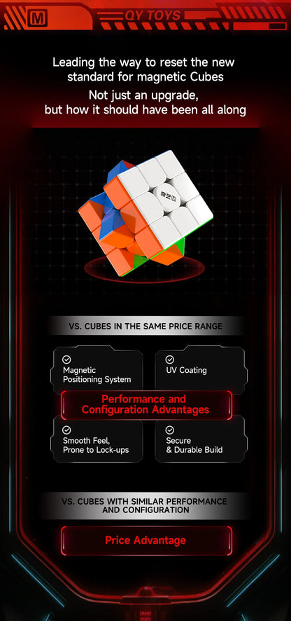 QiYi Warrior Magic Cube 3x3 Magnetic UV Educational Puzzle Magic Cube Toys For Children Kids Gift Toy Cubo Magico