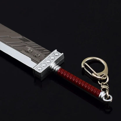 22cm Buster Sword Fantasy Game Weapon Cloud Strife Game Metal Sword Weapon Model Home Ornament Samurai Karambit Knafe Crafts Toy