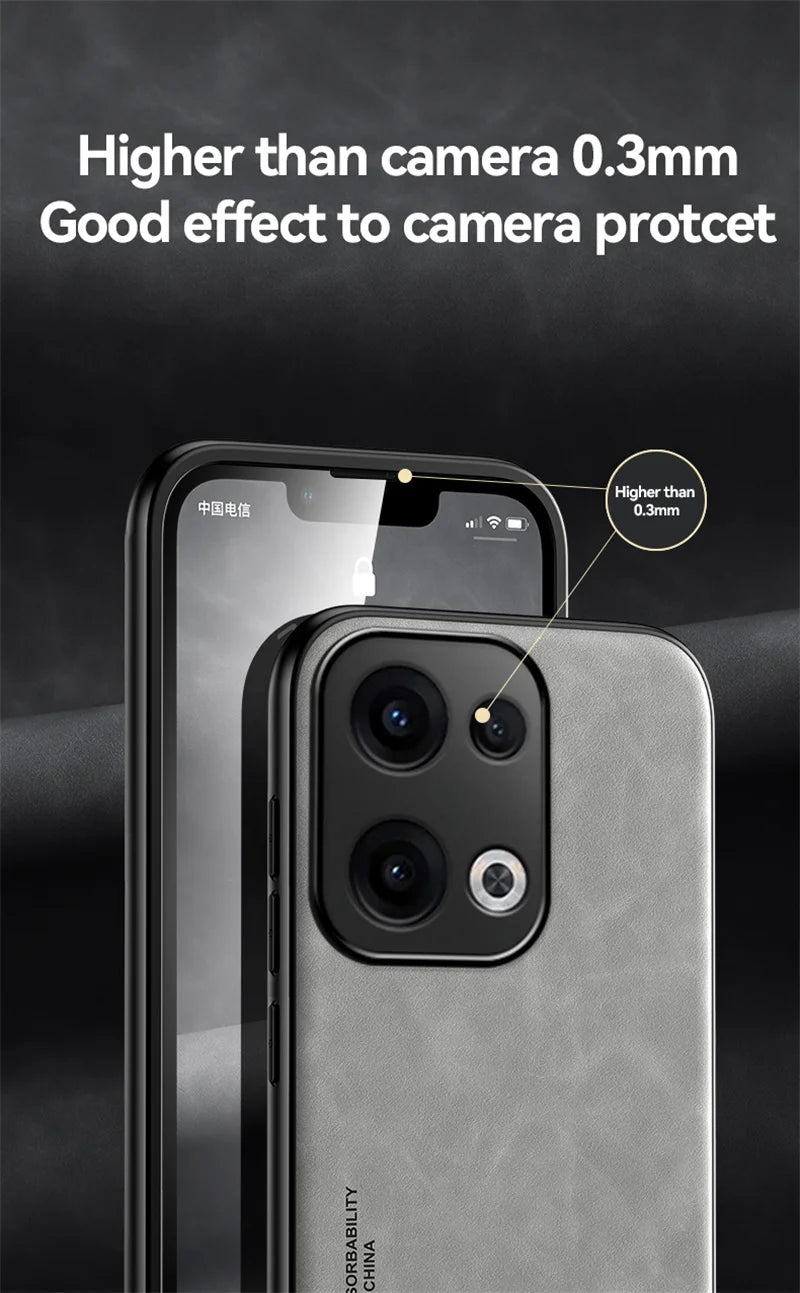 Funda For Oppo Reno 13 Pro 13F 4G 5G Case Car Magnetic Holder Leather Phone Case for Reno13 13pro 5G Soft Frame Shockproof Cover