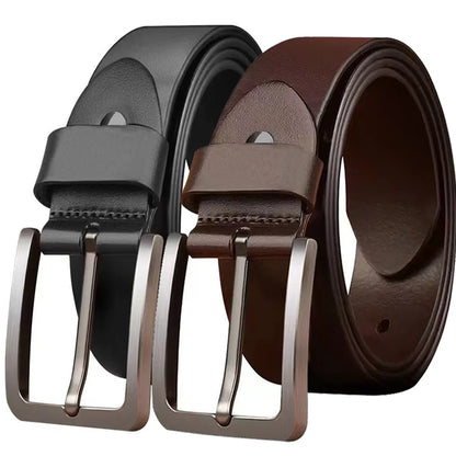Classic Alloy Pin Adjustable Alloy Buckle Belts for Jeans Unisex Men Women Belt Business PU Leather Belts Waist Straps Belts