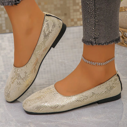Spring and Autumn Elegant Round Toe Sexy Low Heel Casual Shoes Fashionable Best Selling New Comfortable Plus Size Women's Shoes