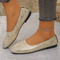 Spring and Autumn Elegant Round Toe Sexy Low Heel Casual Shoes Fashionable Best Selling New Comfortable Plus Size Women's Shoes