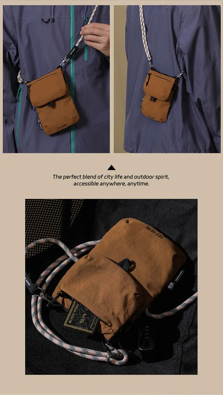 OCEGEAR Crossbody Bag Multifunctional Mini Anti-Theft Credit Cards Phone Shoulder Bag Travel Business Small Sling Purse Bag