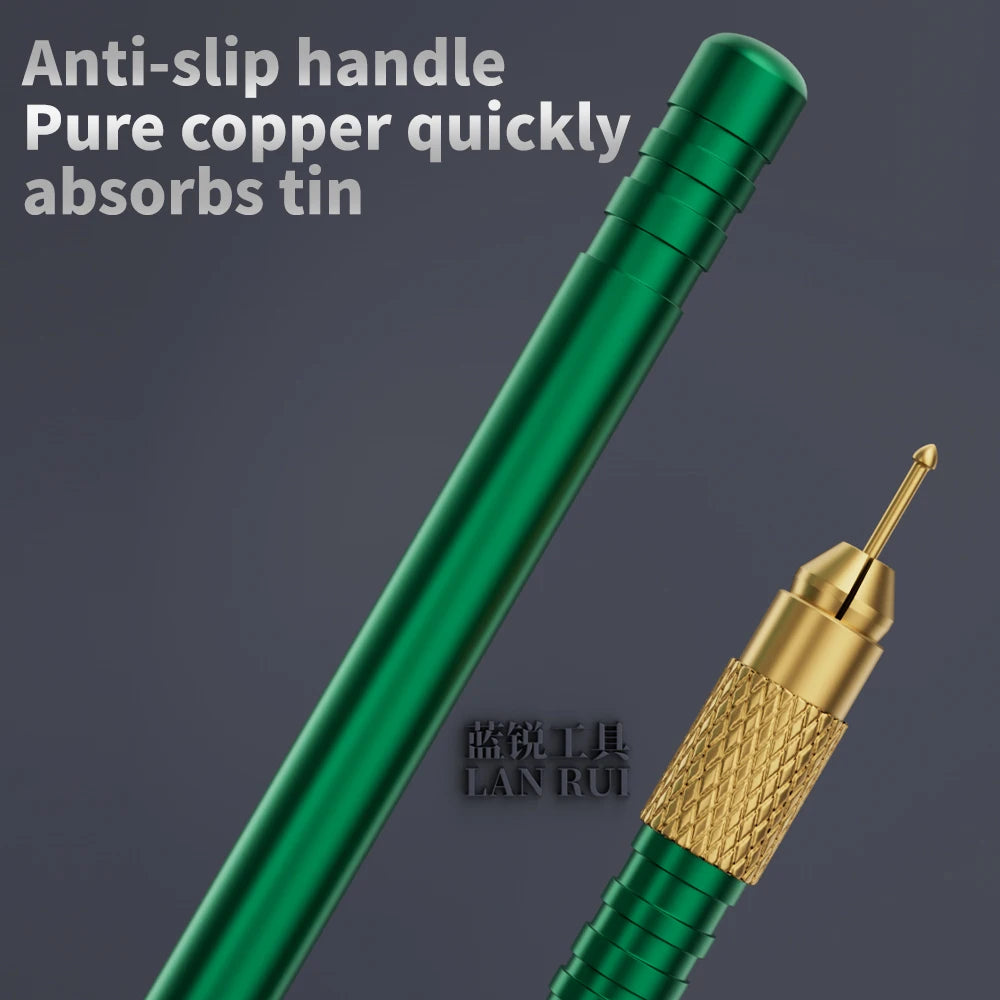 LANRUI M24 Tin Drag Needle Set Red Copper FPC Connector Reballing Solder Bar for Phone PCB Motherboard IC Chip Weld Repair Tools