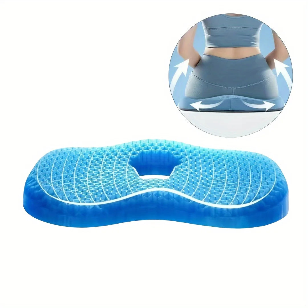 Gel U-shaped Seat Cushion,for Long Sitting Comfortable Soft Gel Seat Cushion,Multifunctional Ergonomic Fit Chair Cushion