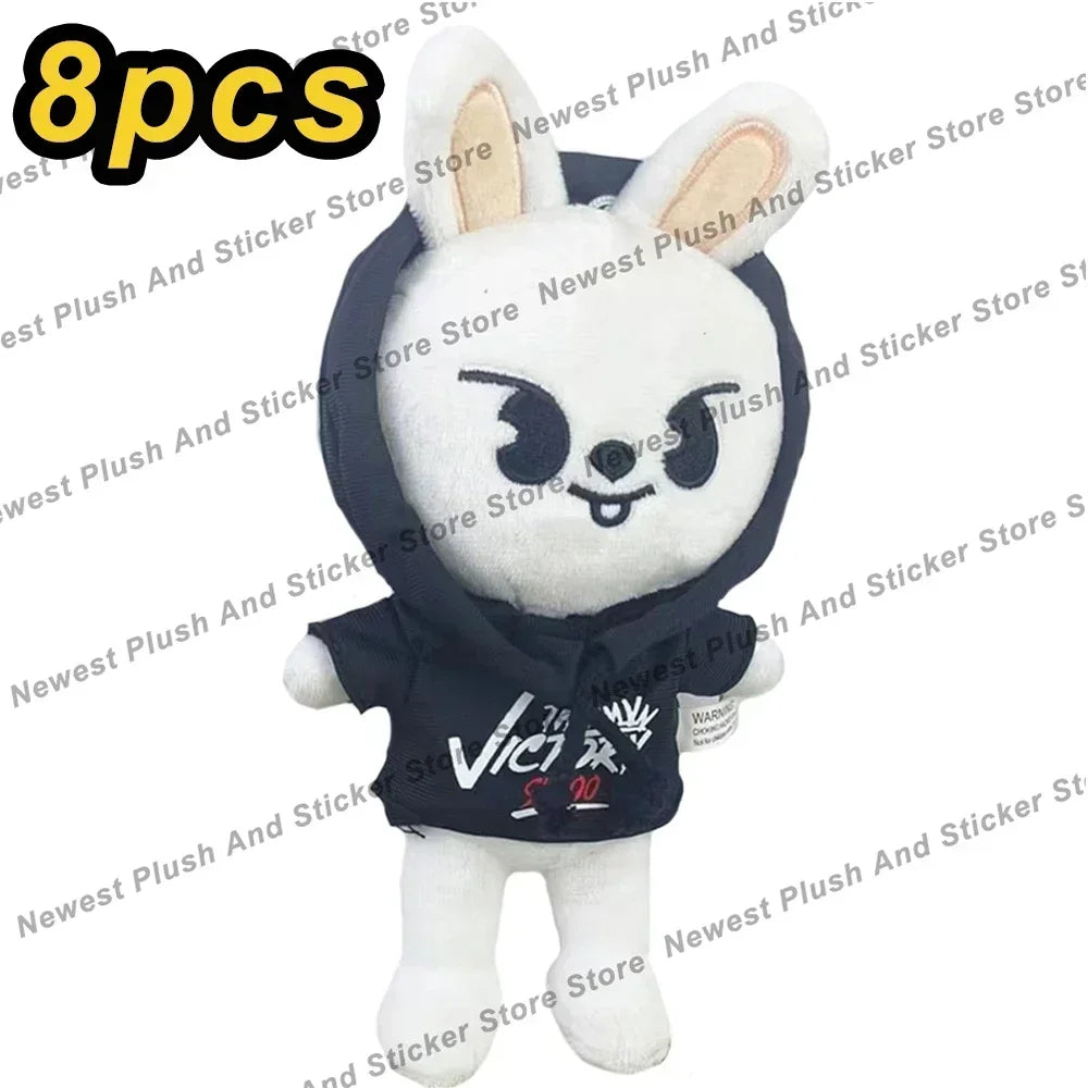 20cm 8pcs/Set Plush Toy Kawaii Skzoo Stray kids Plush Cartoon Stuffed Animal Doll Kawaii Companion Toys Room Decor Gift