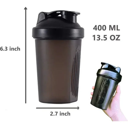 1-7PCS Shaker Bottles Sport Water Cups Whey Protein Powder Mixer Bottle Fitness Gym Shaker Outdoor Portable Plastic Drink Cup