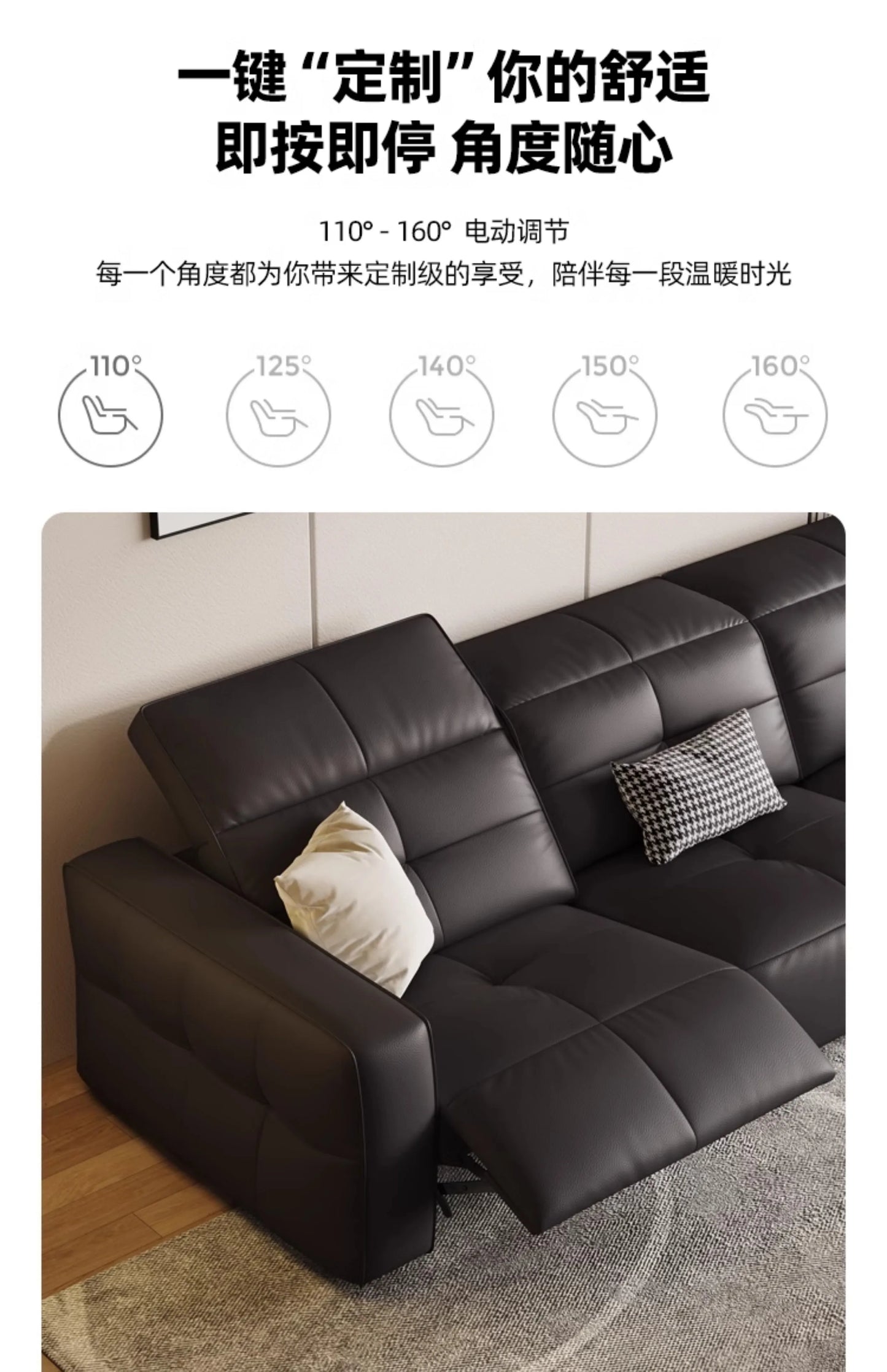 Luxury Couch Reclining Sofas Leather Black Seating Power Office Reclining Sofas Massage Sillas De Escritorio Home Furniture