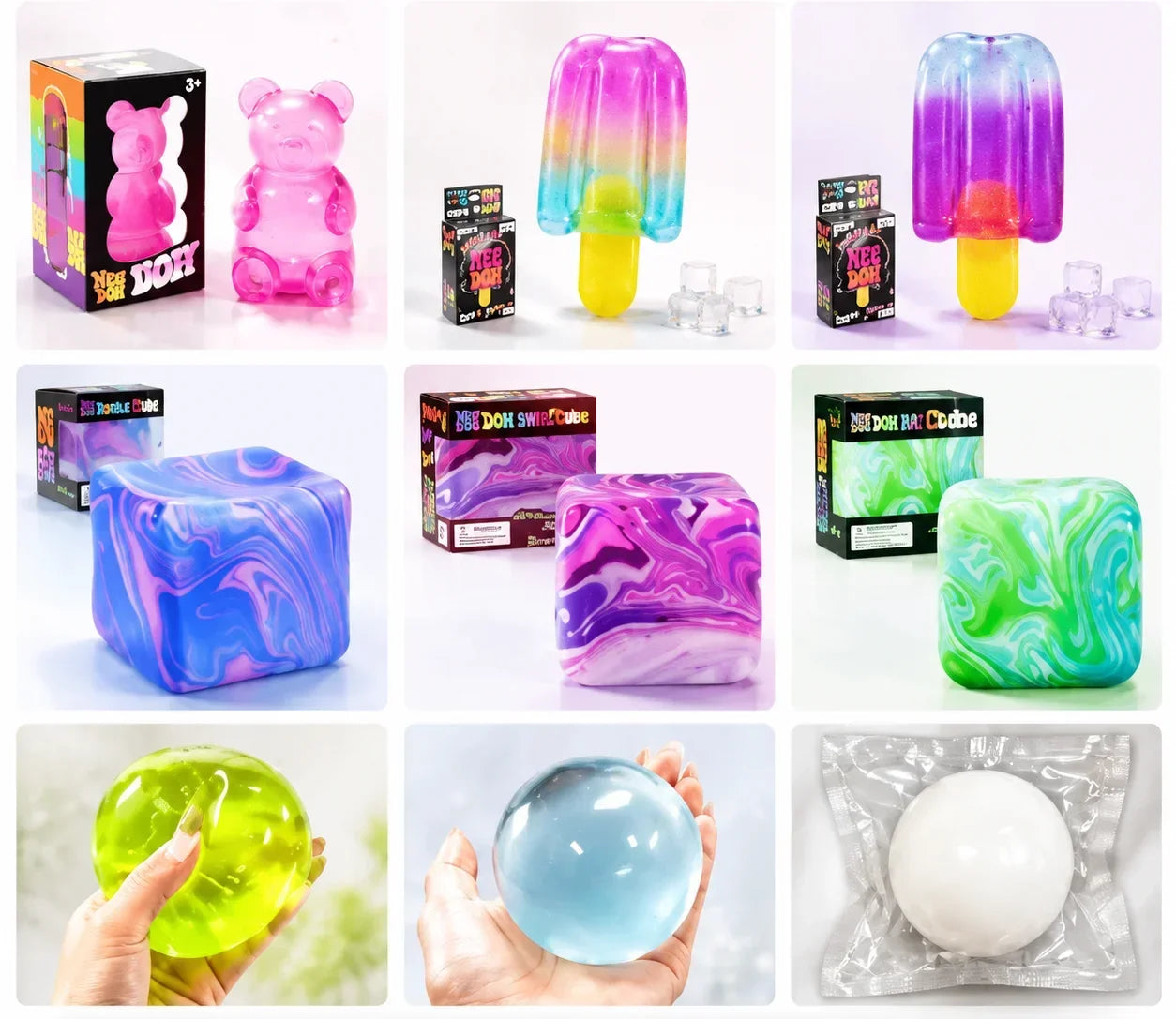 Holiday Squishy Blind Box Mystery Surprise Squeeze Toy Cute Fidget Toy Stress Relief Toy 1PC Random Gift Set