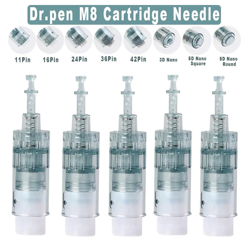 5/10/20/50/100pcs Dr.pen M8 Needle Cartridge Derma Pen Replacement ULTIMA-M8 Microneedling 11/ 16/24/ 36/ 42 Pin 5D Nano Needles
