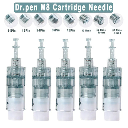 5/10/20/50/100pcs Dr.pen M8 Needle Cartridge Derma Pen Replacement ULTIMA-M8 Microneedling 11/ 16/24/ 36/ 42 Pin 5D Nano Needles