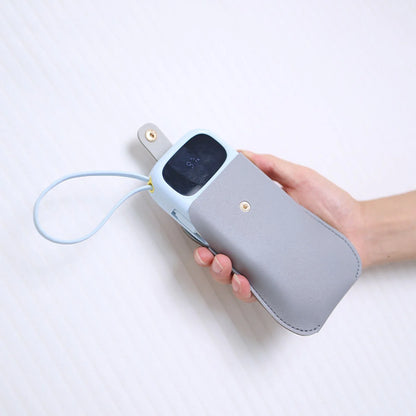 PU Leather Protective Case for Xiaomi 33W Magnetic Power Bank 10000mAh, Integrated Cable, Anti-Scratch Portable Storage Bag