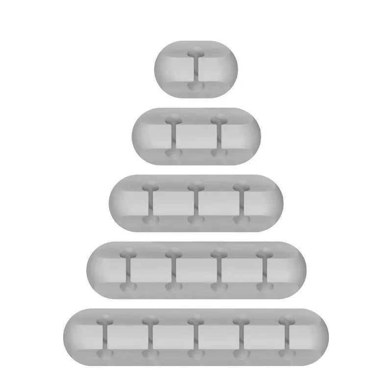 Silikonowy Organizer Kabli USB Nawijacz do kabli USB Klipsy do zarządzania porządkiem na biurku Uchwyt na kabel do akcesoriów do myszy i słuchawek