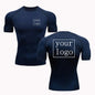 Your Design Logo Top Men Women Print Original Design Tshirts Jogging Workout Gym Quick Dry  New Custom Compression T Shirt