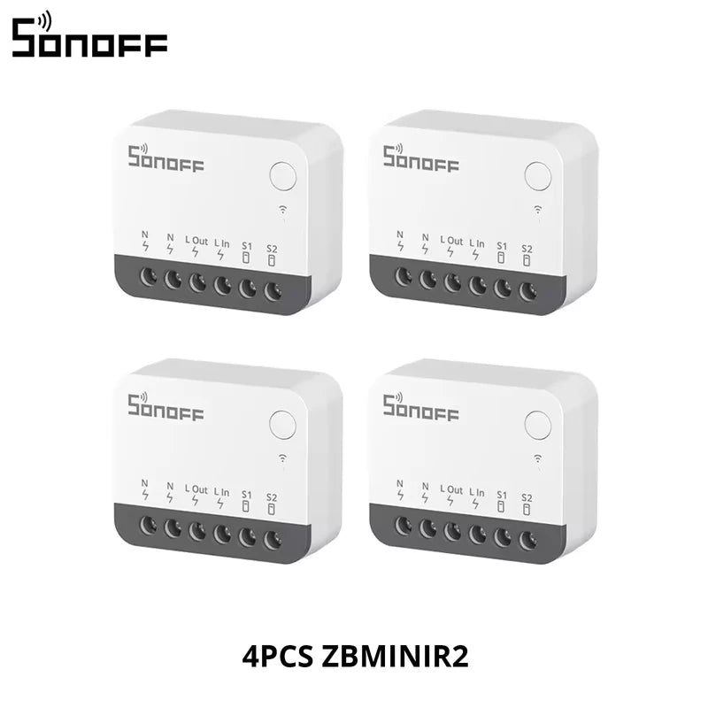 SONOFF ZBMINI-L2/ZBMINIR2 Zigbee DIY Smart Switch Module No Neutral Wire Require 2 Way Control Home Automation For Alexa eWelink