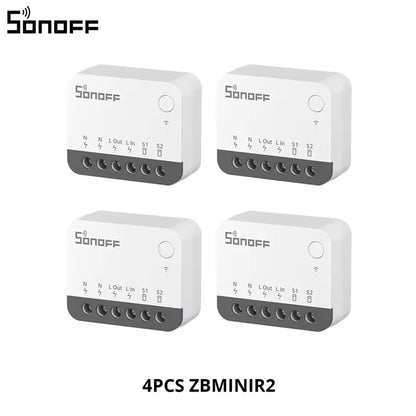 SONOFF ZBMINI-L2/ZBMINIR2 Zigbee DIY Smart Switch Module No Neutral Wire Require 2 Way Control Home Automation For Alexa eWelink